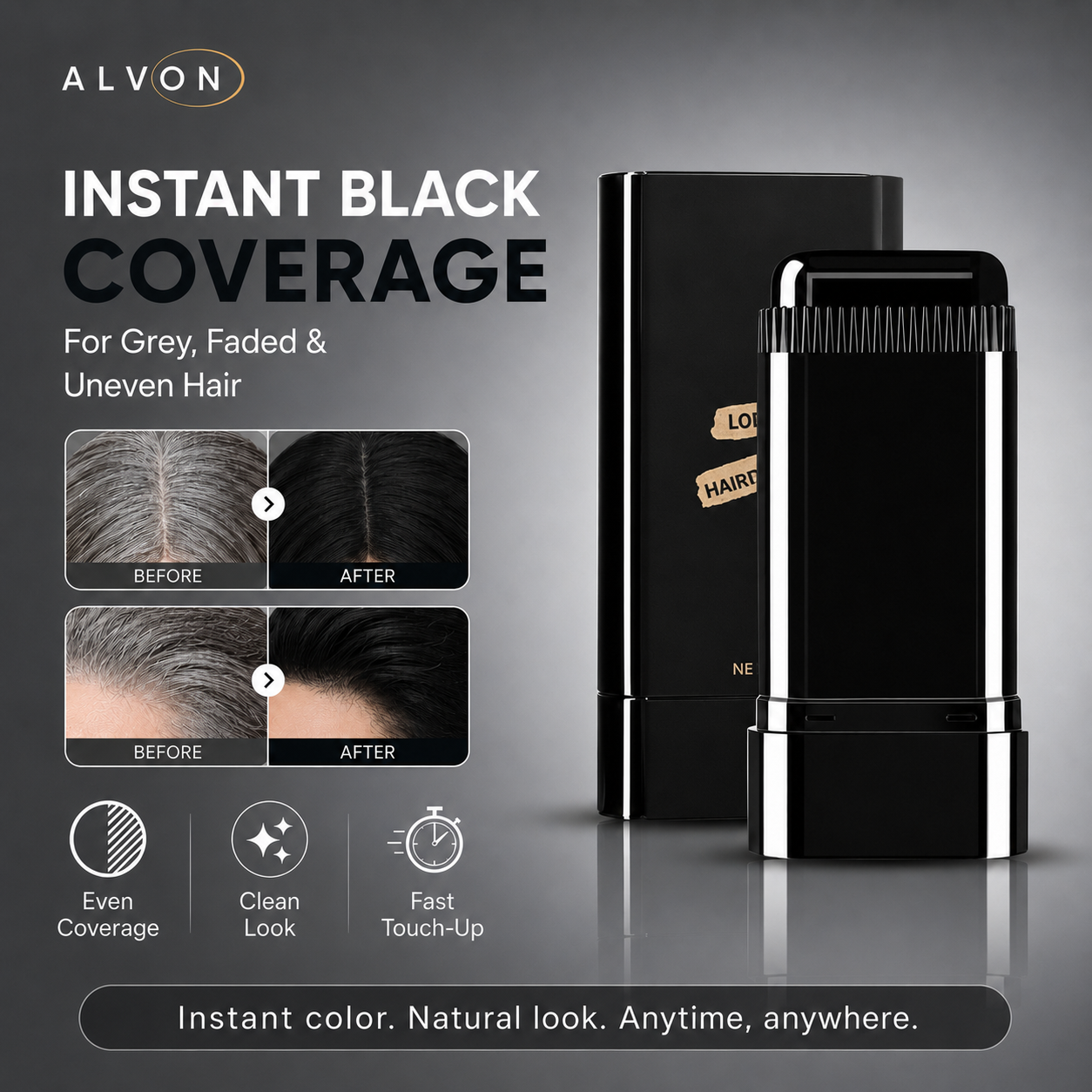 Instant Black Hair Touch-Up Stick