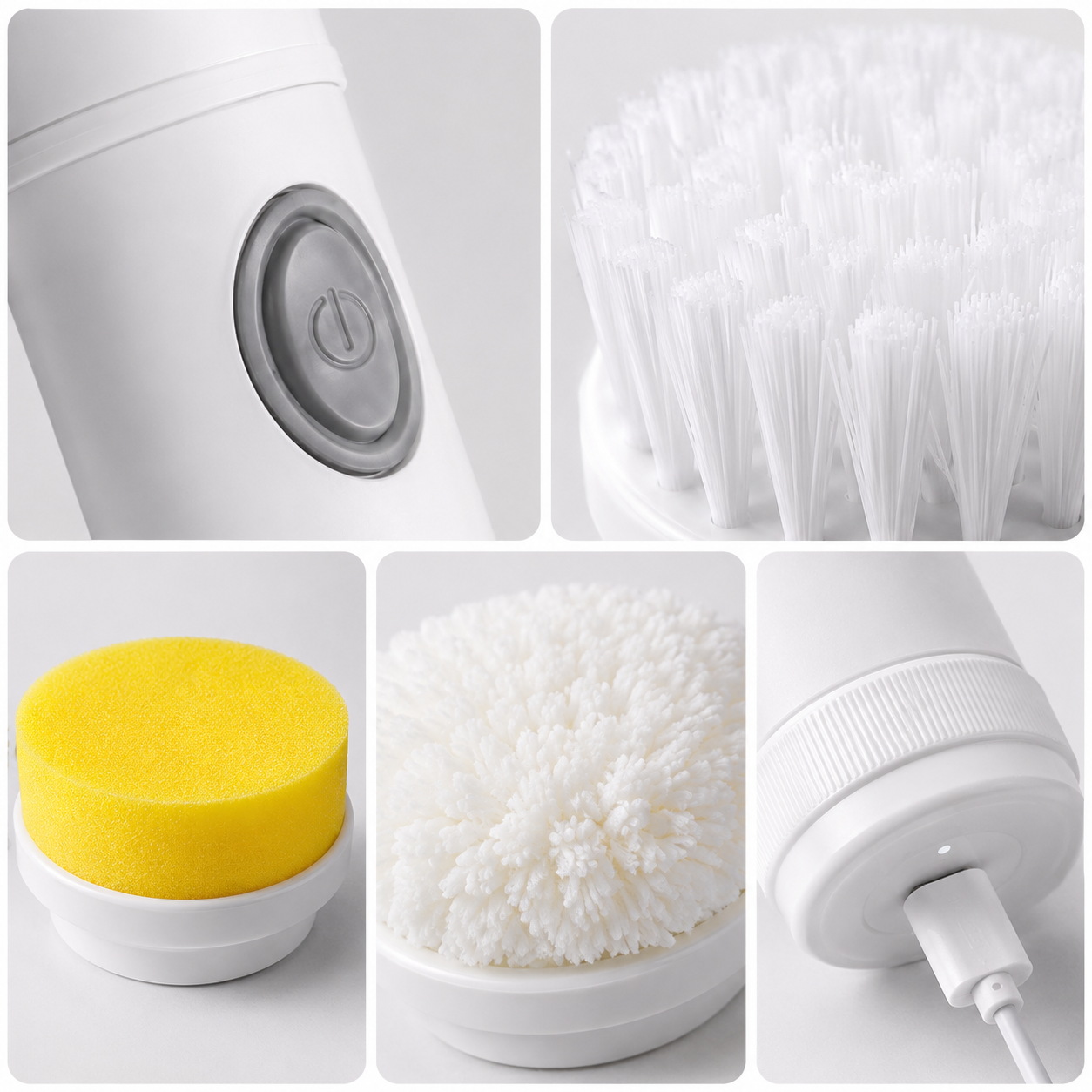 5-in-1 Electric Cleaning Scrubber Brush